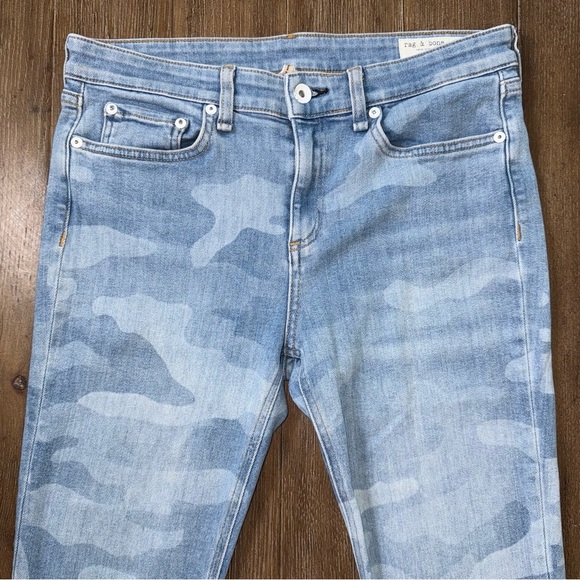 Rag & Bone CateMid Rise Faded Camo Cigarette Ankle Skinny Jeans blue - Picture 8 of 12